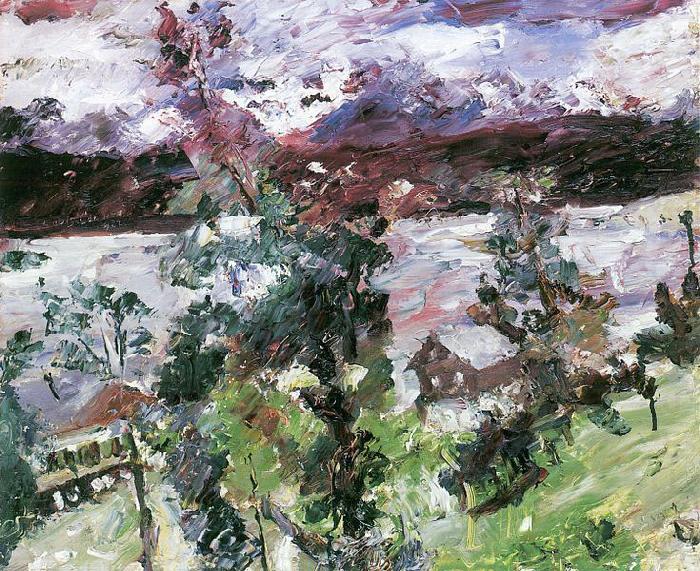 Lovis Corinth Walchensee, Neuschnee china oil painting image